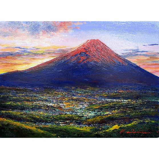 日本画 吉澤照子 - 北海道画廊 吉澤照子『水仙』日本画真作保証 絵画の
