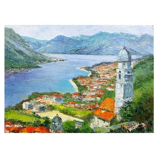 sale【ART】島本良平真筆(招き猫鯛鰹)サムホール