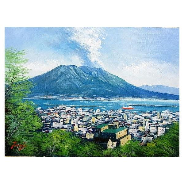 足立源一郎上高地新秋油彩10号