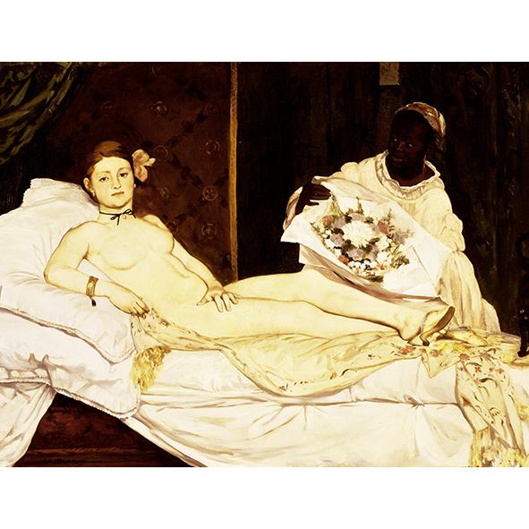 複製絵画 額装品 世界の名画 エドゥアール・マネ 「オランピア