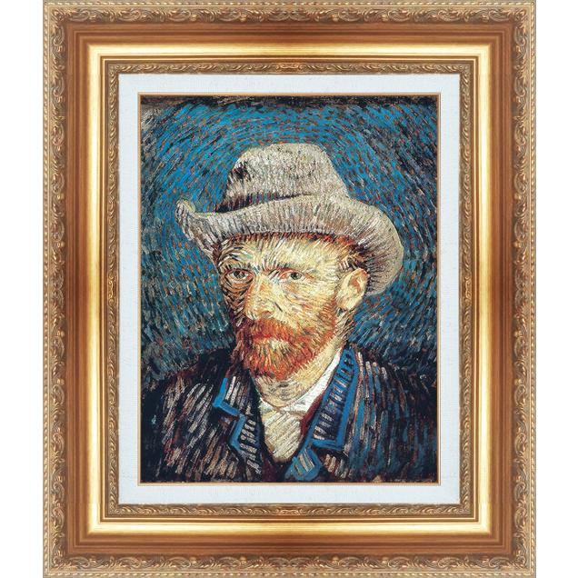 複製絵画 額装品 世界の名画 ヴィンセント・ヴァン・ゴッホ 「 自画像