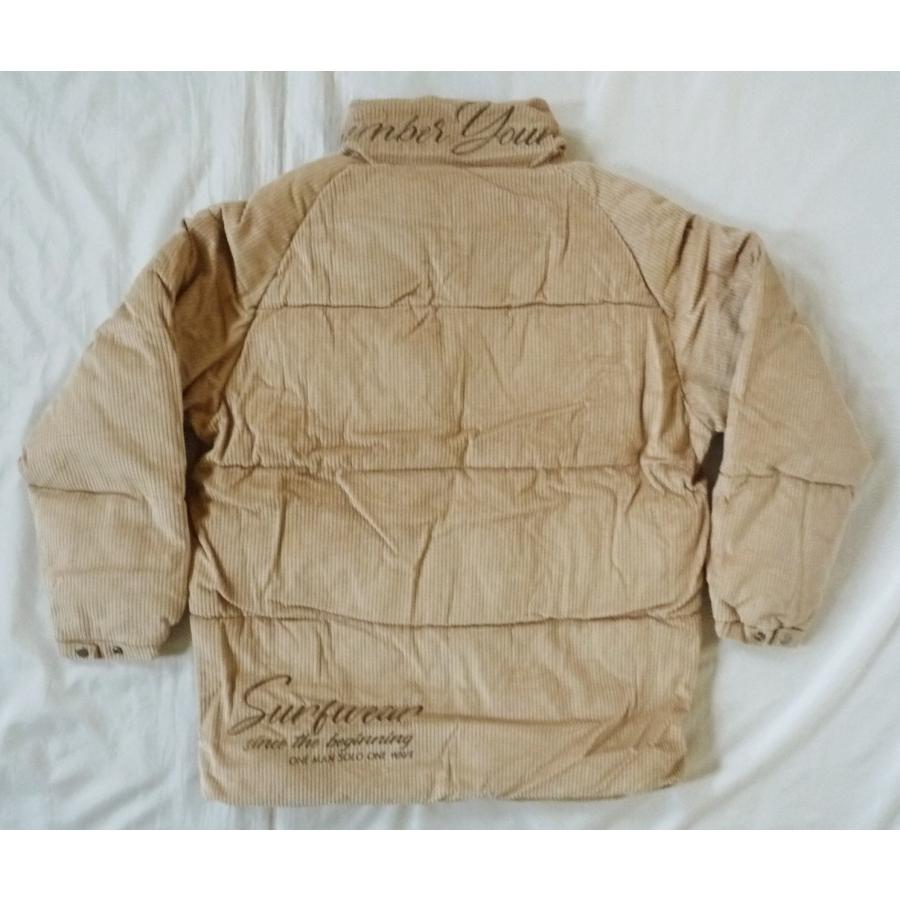 GOTCHA ガッチャ コーデュロイ中綿ジャケット 太畝 フェイクダウン スタンドネック 刺繍ロゴ ベージュ Lサイズ |  | 07