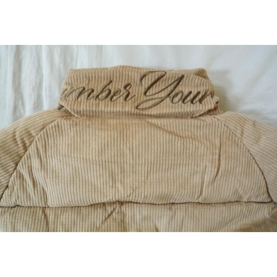GOTCHA ガッチャ コーデュロイ中綿ジャケット 太畝 フェイクダウン スタンドネック 刺繍ロゴ ベージュ Lサイズ |  | 08