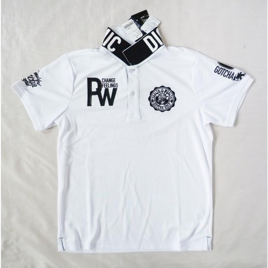ポロシャツ 半袖 吸水速乾 UVカット GOTCHA GOLF ガッチャ ゴルフ XSサイズ ホワイト | 