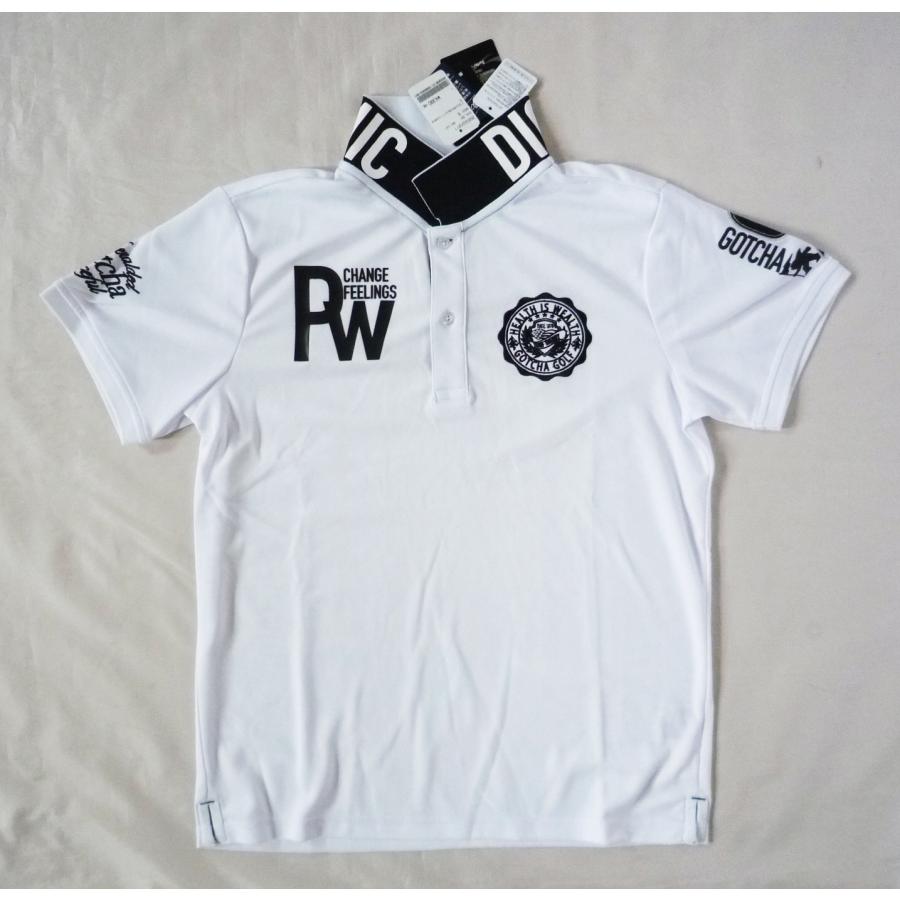 ポロシャツ 半袖 吸水速乾 UVカット GOTCHA GOLF ガッチャ ゴルフ XSサイズ ホワイト |  | 01