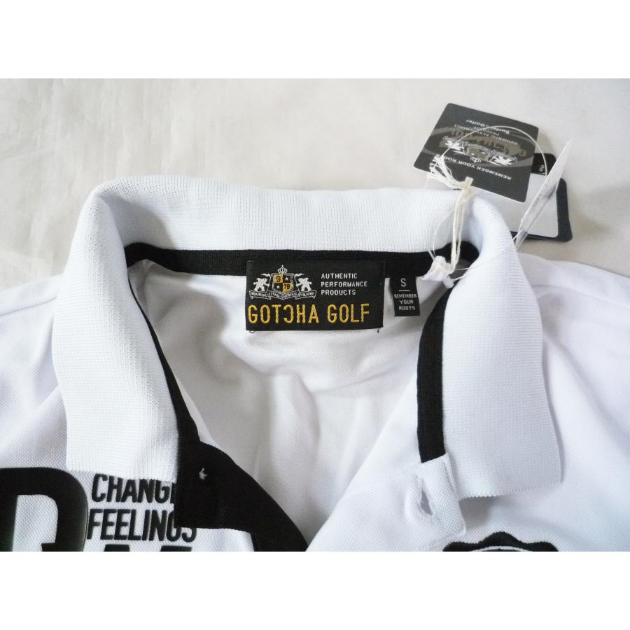 ポロシャツ 半袖 吸水速乾 UVカット GOTCHA GOLF ガッチャ ゴルフ XSサイズ ホワイト |  | 03
