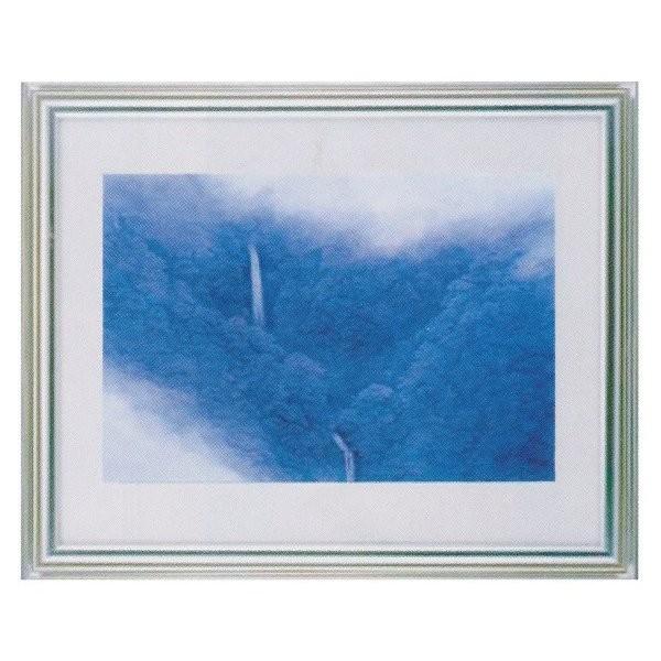 図画 社会の名曲続きもの 写真立て付 東山魁夷 「山霊」 F6号特寸 プリハード 絵画-美術、工芸品-日本画
