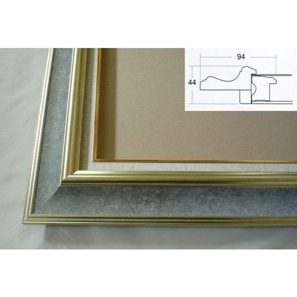 額縁 油彩 油絵用額縁の枠と泥足とケース（仮縁仕上げ） JJ (8117)