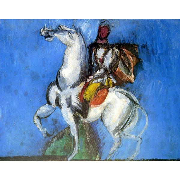 絵画 世界の名画シリーズ 額縁付 ラウル・デュフィ 「白い騎手」 お買い得サイズ： P10号 プリハード_2