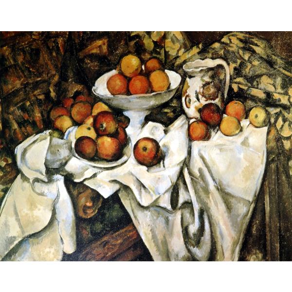 絵画 世界の名画シリーズ 額縁付 ポール・セザンヌ 「リンゴとオレンジ」 お買い得サイズ： P10号 プリハード_2
