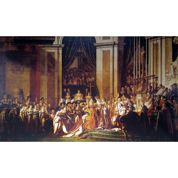 絵画 名画 複製画 額縁付(MJ108N-G) ジャック・ルイ・ダヴィット 「ナポレオンの載冠式」 サイズF100号 世界の名画シリーズ プリハード