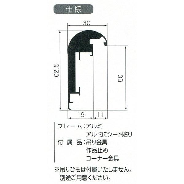 油彩額縁 油絵額縁 アルミフレーム 仮縁 CD-56 サイズM120号_1