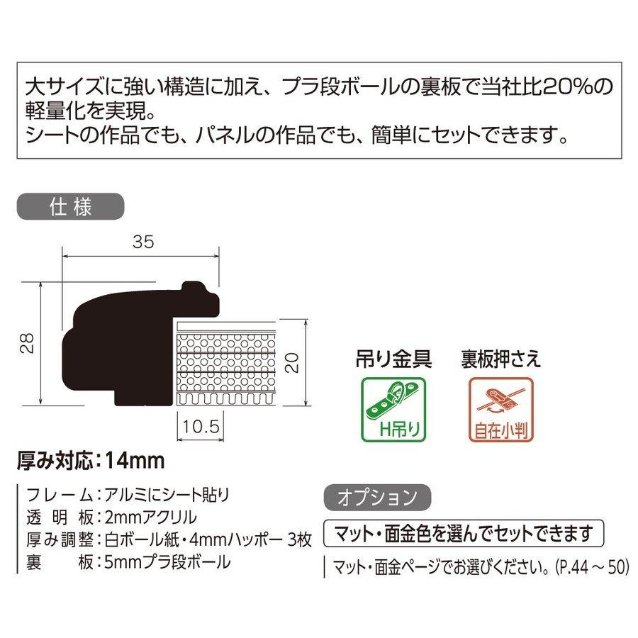 水彩用額縁 アルミフレーム 大サイズ軽量タイプ SG-704P サイズ水彩全紙の画像
