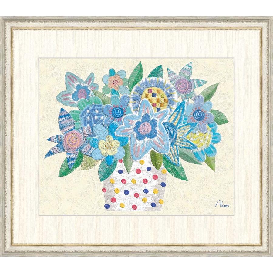 高精細デジタル版画 額装絵画 春田 あかり（はるた あかり）作 「ブルームーン」 F8