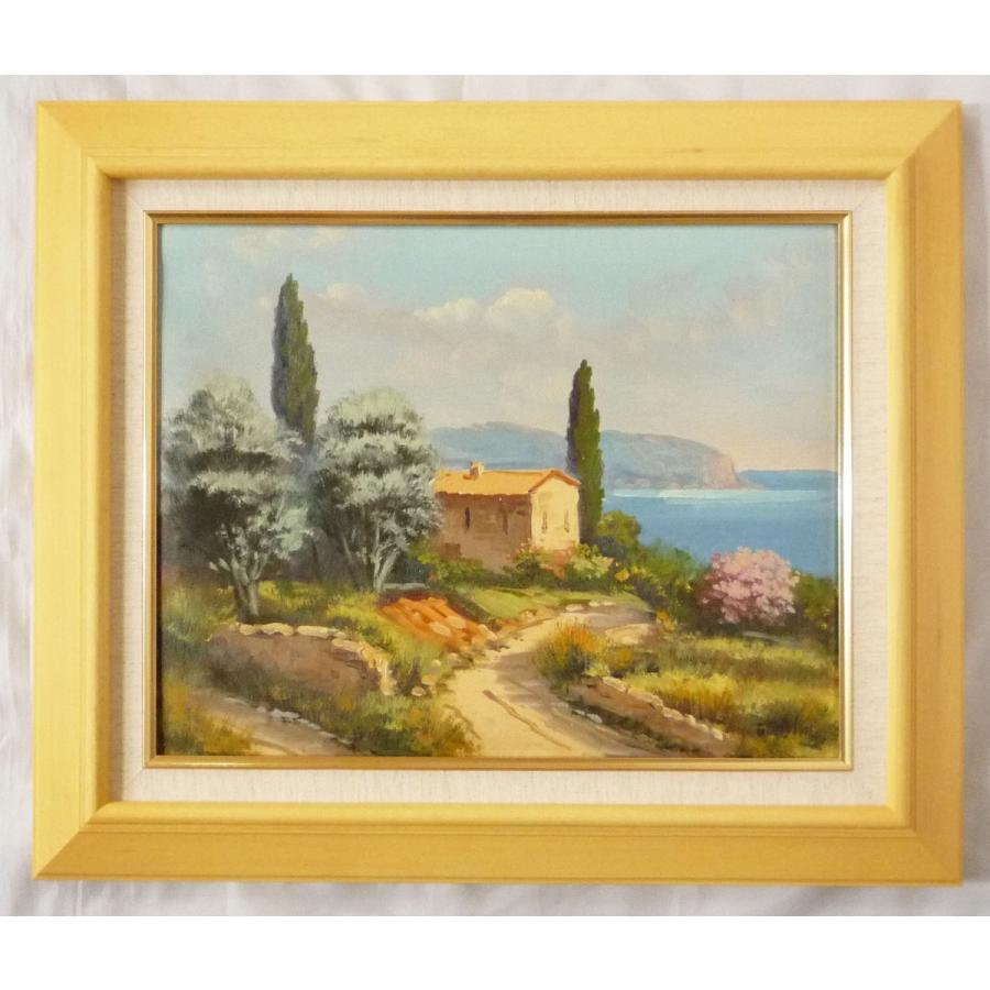 ヨーロッパ絵画 肉筆油絵 F6 バンディーニ作3＋新品額縁付