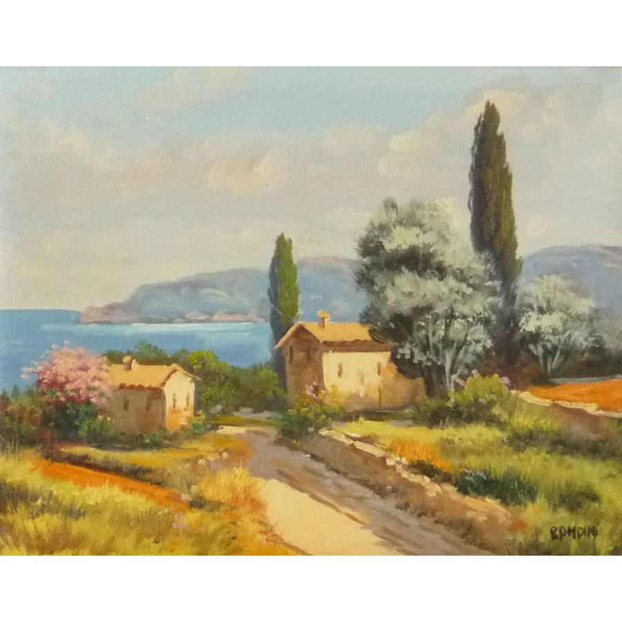 ヨーロッパ絵画 肉筆油絵 F6 バンディーニ作6＋新品額縁付