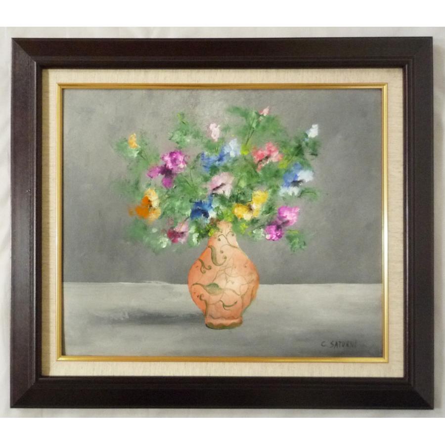 完売 ヨーロッパ絵画 肉筆油絵 F8号 サツルニ作 花瓶の花 2 新品額縁付 本店は Blog Lonolife Com