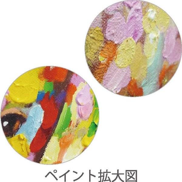 洋画 肉筆絵画 （ 油絵額縁付きで納品対応可 ） オイル 【左下】 ペイント アート「ドッグ＆パロット」