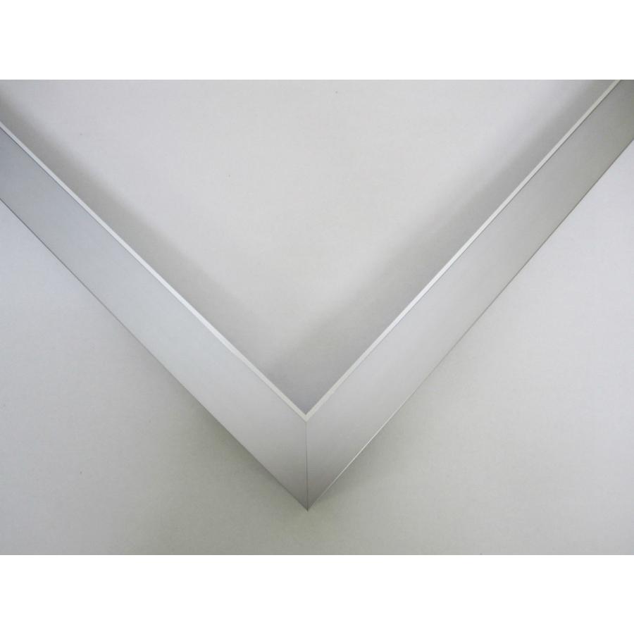 油彩額縁 油絵額縁 アルミフレーム サイズM150 「フラット45」 チタン チタン