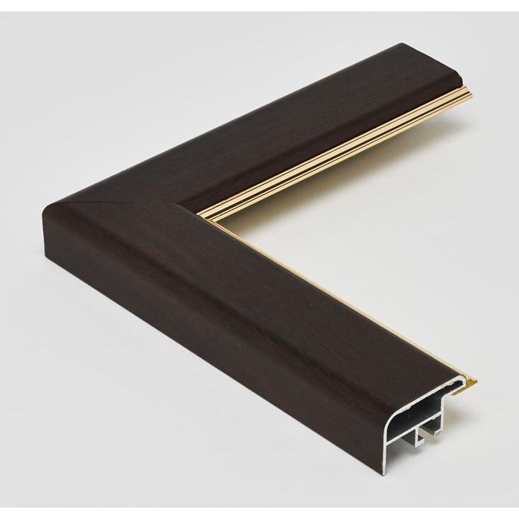 横長の額縁 アルミフレーム CF面金付 オーク 横長Ｄ サイズ700X350mm