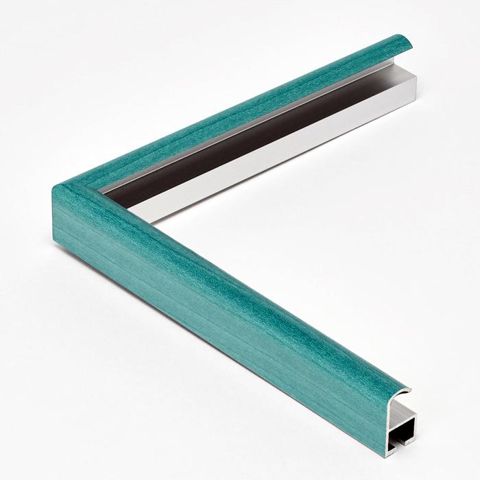 水彩用額縁 アルミフレーム クーベ (courbe) エメラルドグリーン サイズF6号