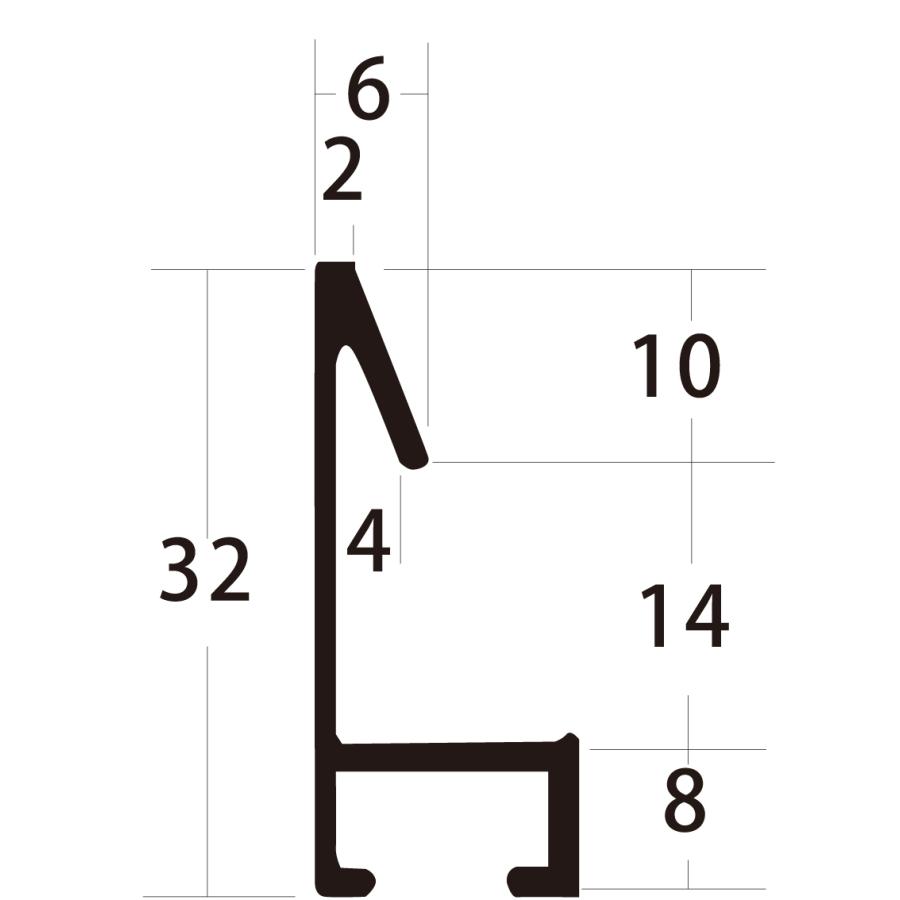 額縁　デッサン用額縁 アルミフレーム アクリル仕様 6763 (スラッシュ5) インチ ブラック｜touo｜02