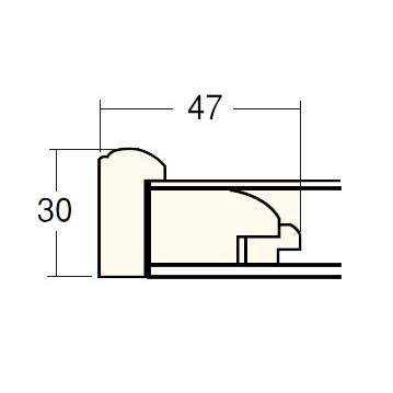 和額縁 木製フレーム アクリル仕様 4822 サイズ F6号 タメ塗/ベージュ｜touo｜03