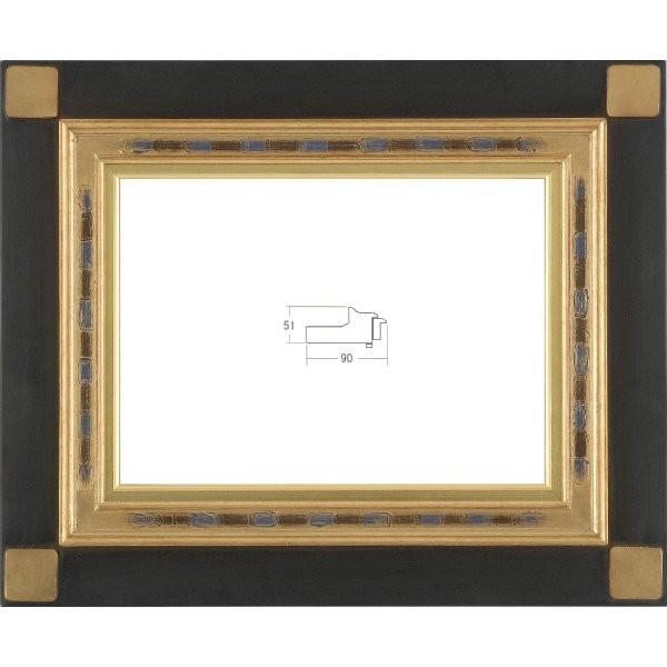 油絵/油彩額縁 木製フレーム 手作り ハンドメイド アクリル付 6237 サイズ F20号 ブラック