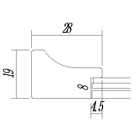 水彩用額縁 樹脂製 UVカットアクリル付 8155 サイズ F10号 オーク 金｜touo｜03