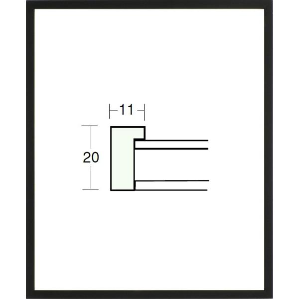 デッサン用額縁 木製フレーム 5382 大全紙サイズ ブラック 黒｜touo｜04