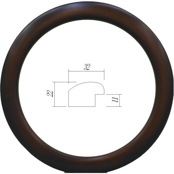 正円額縁 木製フレーム 5630 正円250mmサイズ ブラウン｜touo｜02