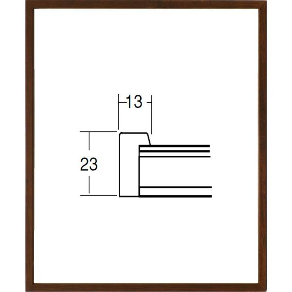 正方形の額縁 木製フレーム 5767 350角 （ 35角 ）サイズ ブラウン｜touo