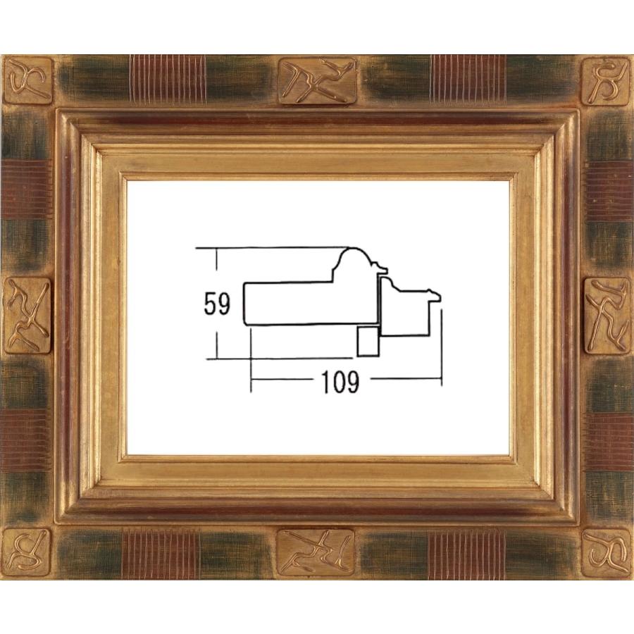 額縁 ハンドメイド額 手作り 油絵額縁 油彩額 木製フレーム 6231 サイズp50号 Apaproduction Fr