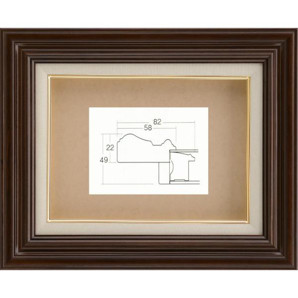 写真立て 油彩/油画写真立て 木製枠組み 7735 大きさ F10号 赤銅色 茶 画材、アート用品-額縁