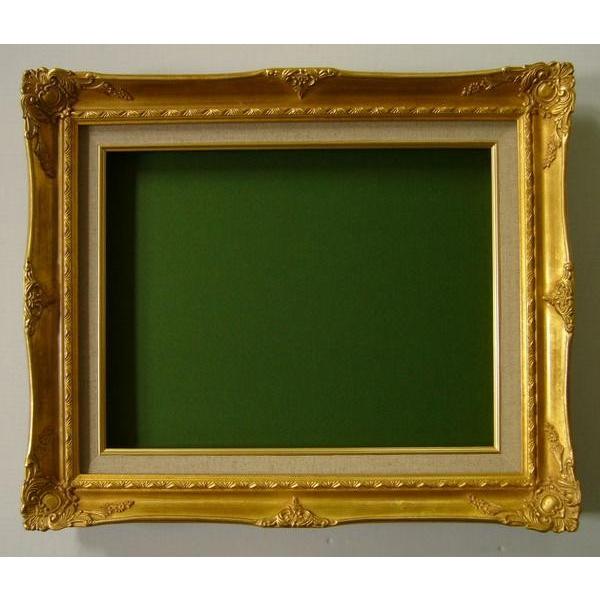 額縁 油絵⁄油彩額縁 成型フレーム 8904 P6号 ゴールド 金 額縁 油絵