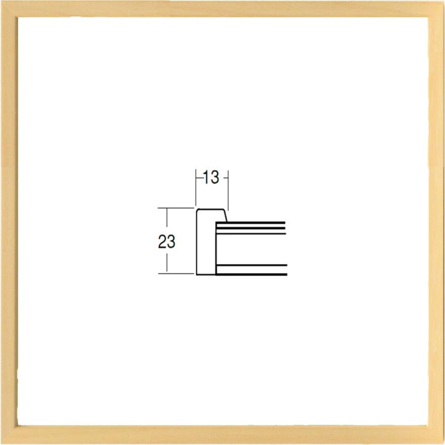 正方形の額縁 木製フレーム 5767 200角 （ 20角 ）サイズ 木地 : dk-7-5767k-200 : 東欧商事株式会社 - 通販 -  Yahoo!ショッピング