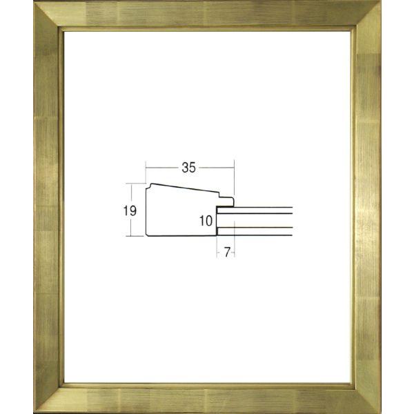 デッサン用額縁 木製フレーム アクリル仕様 7514 大衣サイズ ゴールド 金｜touo
