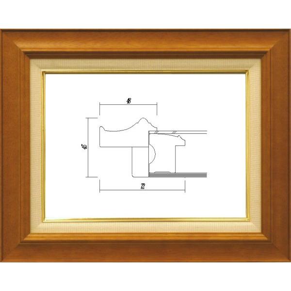 額縁　油絵/油彩額縁 木製フレーム 7720 サイズ F10号 チーク
