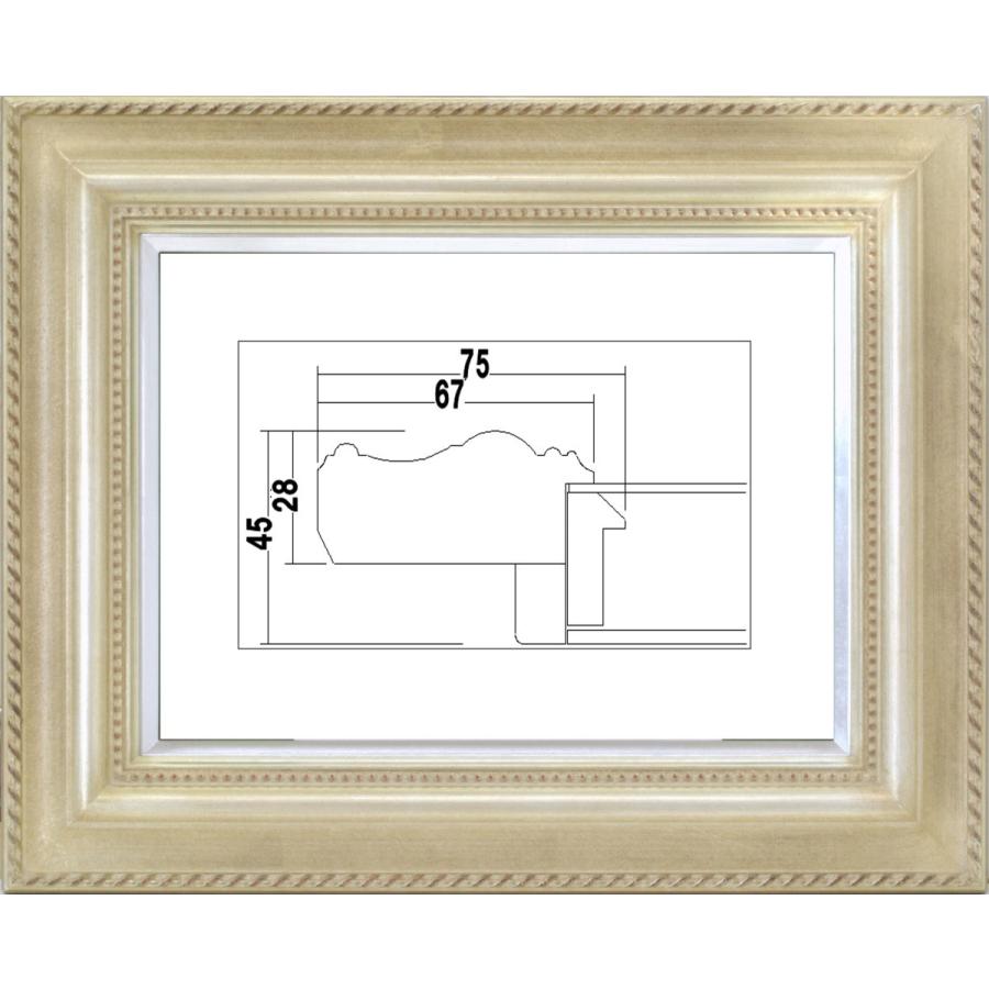 F4号】手描き油彩 ベルナールビュッフェ 額縁 未使用額 サイン ミミズク