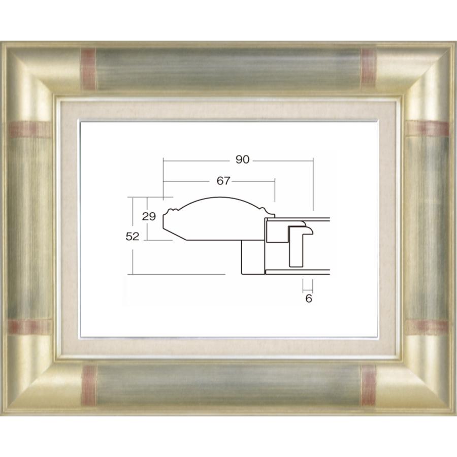 殿堂 油彩額 油絵用額縁 7759 P30 M30 シルバー -新品 fawe.org