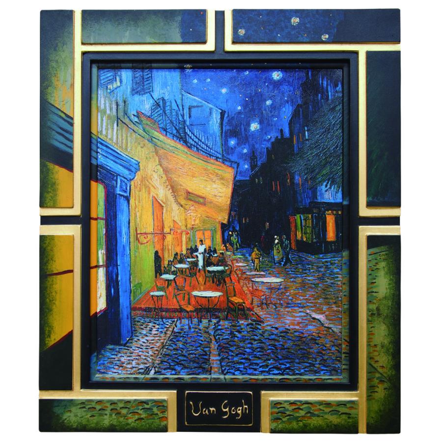 アートポスター 額装絵画絵画 Uvカットアクリル Gogh作 夜のカフェテラス サイズ額外寸約506x431mm Dk Acvol1 A1004 東欧商事株式会社 通販 Yahoo ショッピング
