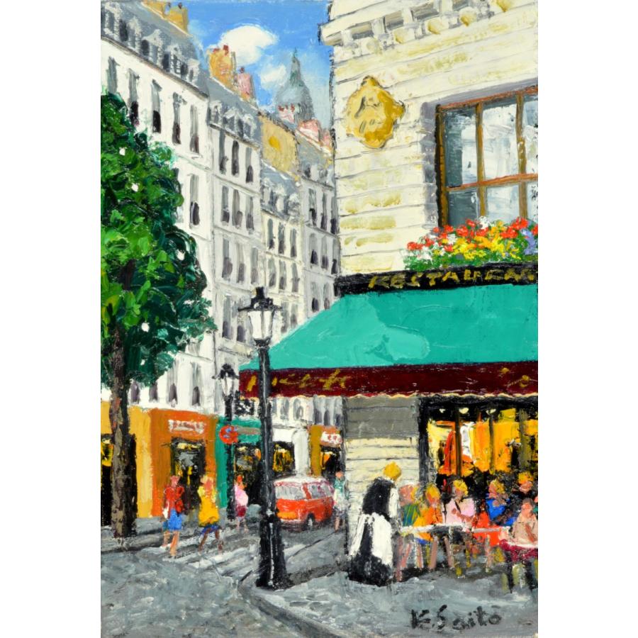 油彩画『街灯』