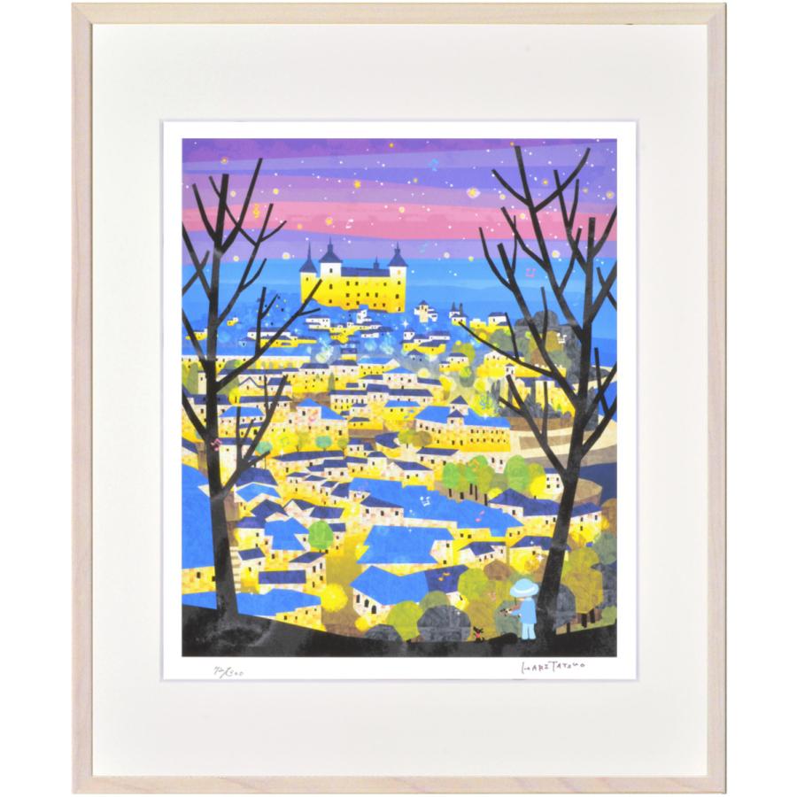 ヴェネスの灯り 絵画 大きめのサイズ 版画絵【ヴェニスの灯り】