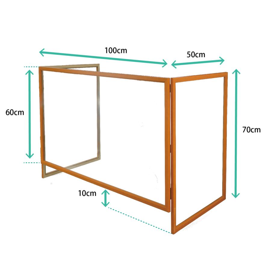 アクリルパーテーション パーティション パネル サイズ 1000X600mmX1枚、500X700mm NT007 9個1セット 仕切り板 間仕切り 飛沫感染対策｜touo｜03