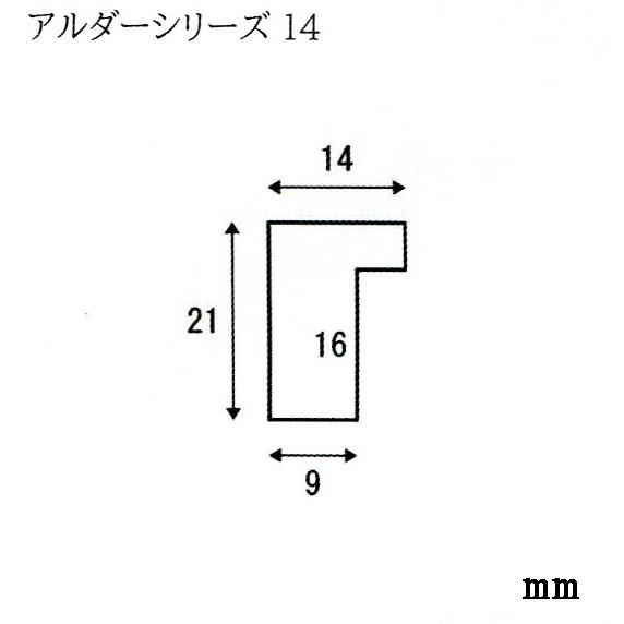 額縁 水彩額 デッサン額 正方形額縁 アルダー14 500角 （ 50角 ）サイズ_1