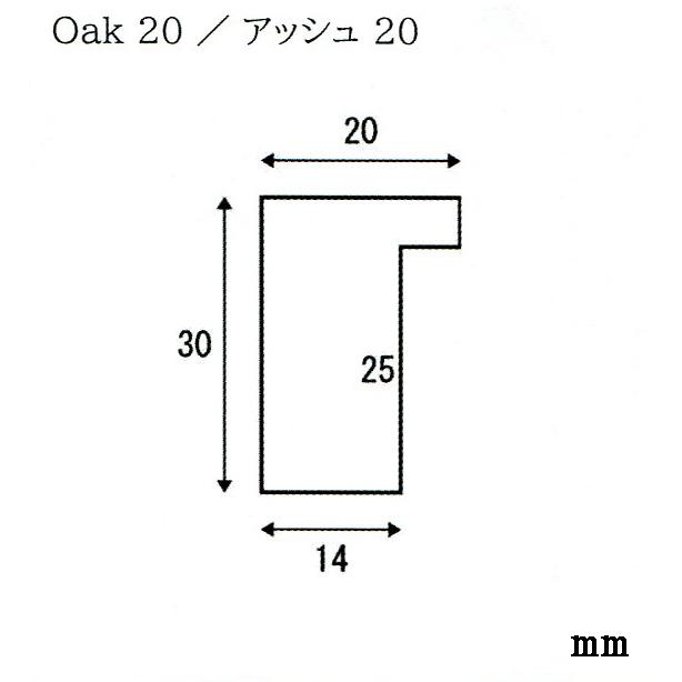 額縁 水彩額 デッサン額縁 アッシュ20 サイズＦ6号_1