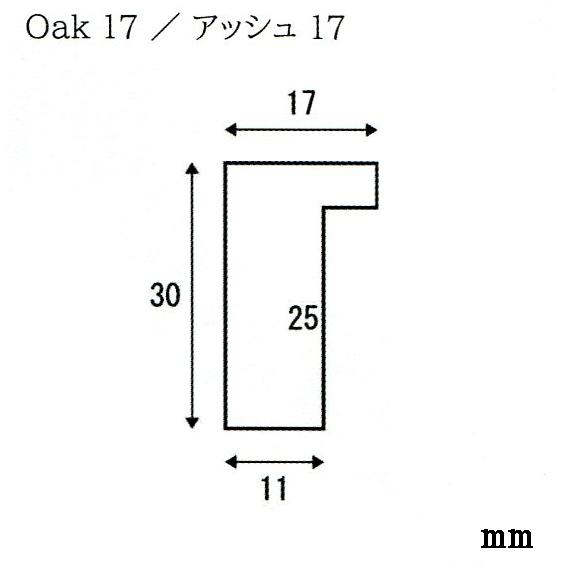 額縁 水彩額 デッサン額 ポスター額 OA額縁 オーク17 A2サイズ