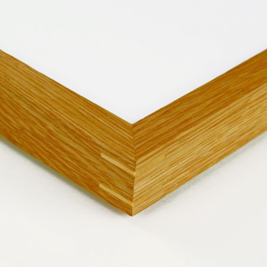 オーク材B2サイズ　ポスターフレーム B2サイズ ポスターフレーム 木製 | オーク無垢材 (A2サイズ対応マット付き)