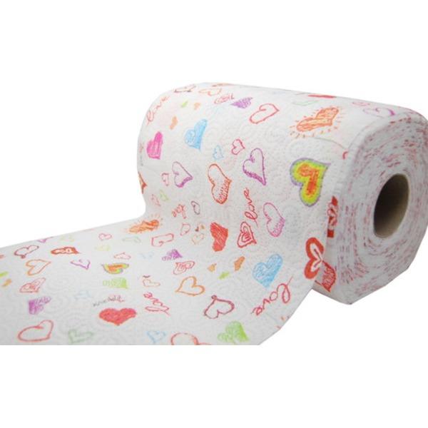 ラブ キッチンペーパー 〔2Pロール×12個セット〕 イタリア製 〔キッチン用品 台所用品〕_1