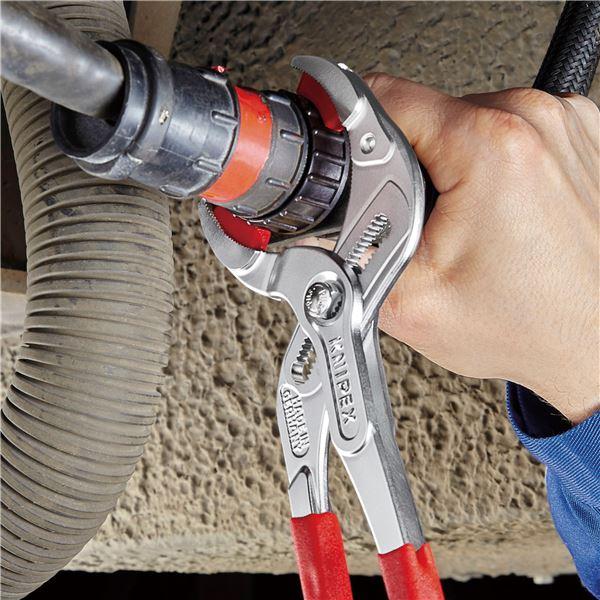 KNIPEX クニペックス 8111-250 パイププライヤー プラスチックアゴ付 SB 工具 ツール DIY 作業工具 道具 プライヤー